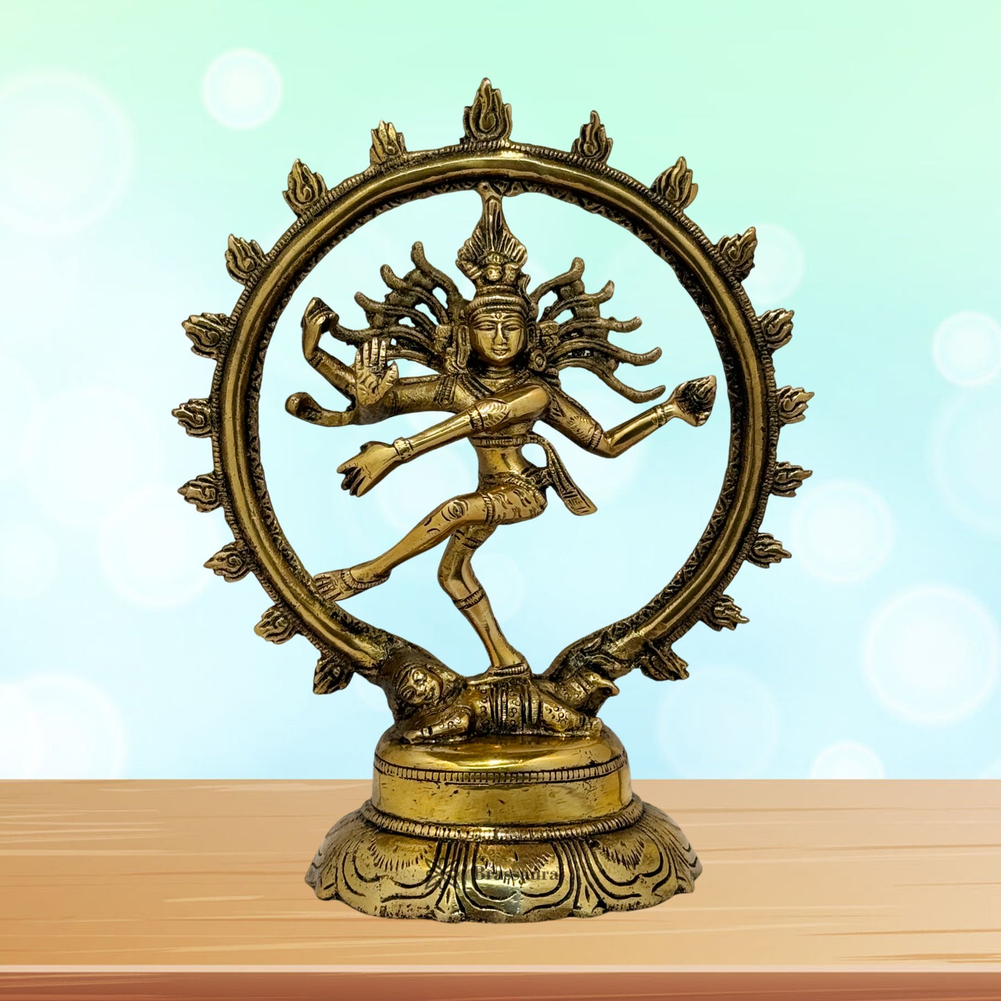 Brass Black Patina Finish Quality Dancing Natraj God Idols for Home and Decor Weight 1.7 Kg Height 24 cm