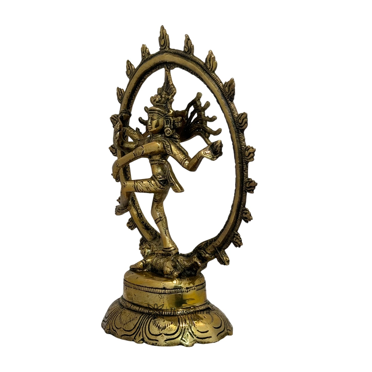 Brass Black Patina Finish Quality Dancing Natraj God Idols for Home and Decor Weight 1.7 Kg Height 24 cm