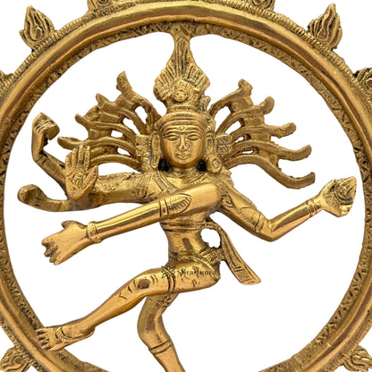 Brass Dancing Natraj Statue Weight 1.7 Kg And Height 9.5 Inch