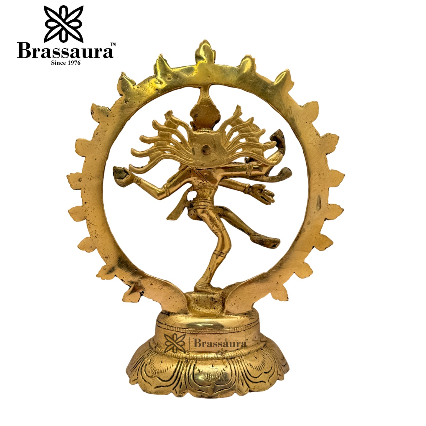 Brass Dancing Natraj Statue Weight 1.7 Kg And Height 9.5 Inch