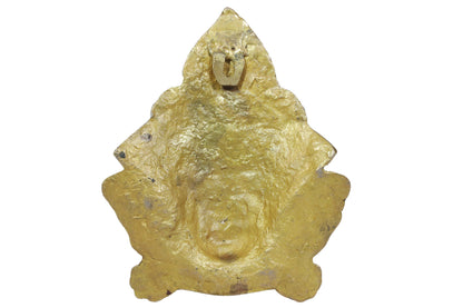 Brass Gem Stone Work Parvati Brass god Idol for Wall Hanging Weight 1.38 Kg Height 28 cm