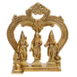 Brass Ram Darbar Murti for Home Bhagwan Ram Darbar with Sita Laxman Hanuman Idol Statue Height 19 cm Weight 960 Gram