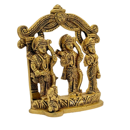 Brass Antique Ram Darbaar Statue for Home and Decor Show Piece for Living Room Weight .79 Kg Height 13 cm