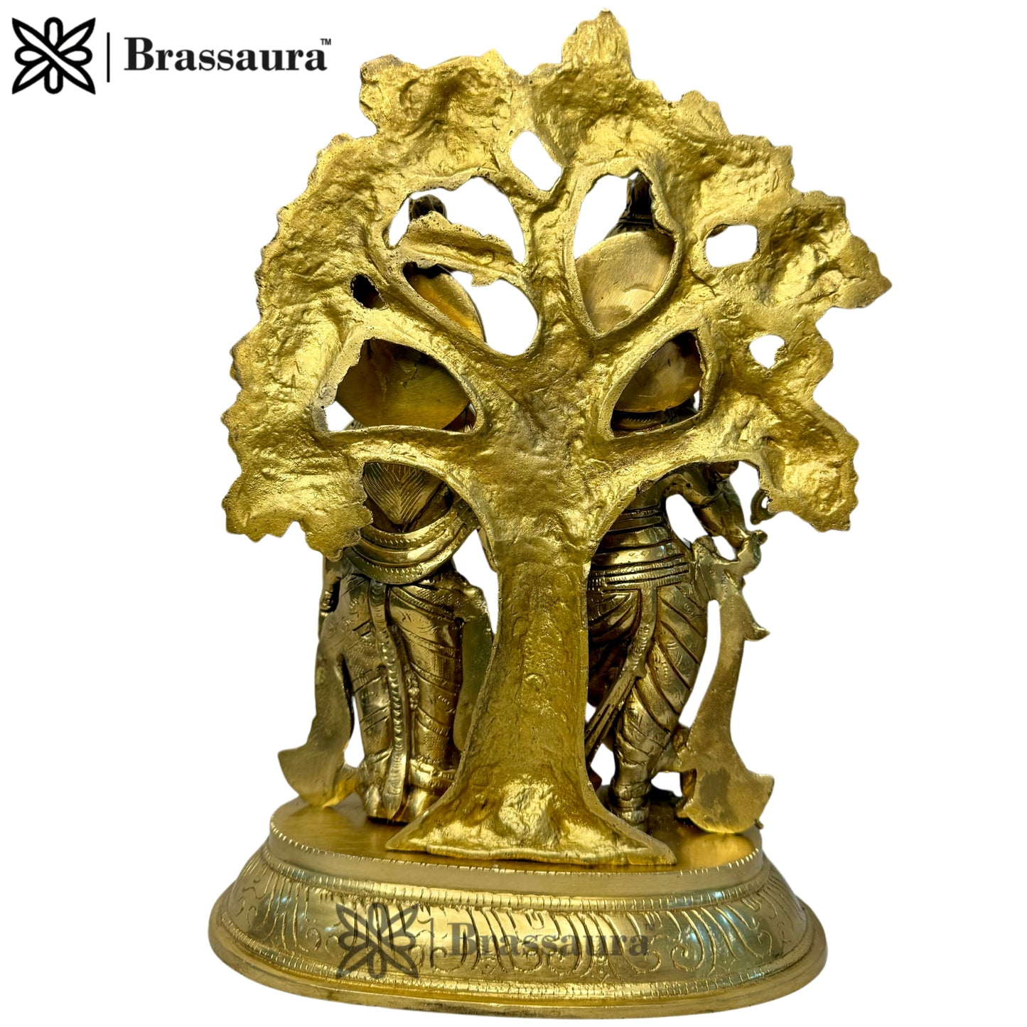 Brass Radha Krishna Murti Quality Kanhaiya with Flute for Home Office Decor Weight 6.88 Kg Height 30 cm