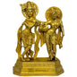 Brass Radha Krishna Murti Quality Kanhaiya with Flute for Home Office Decor Weight 4.65 Kg Height 30 cm