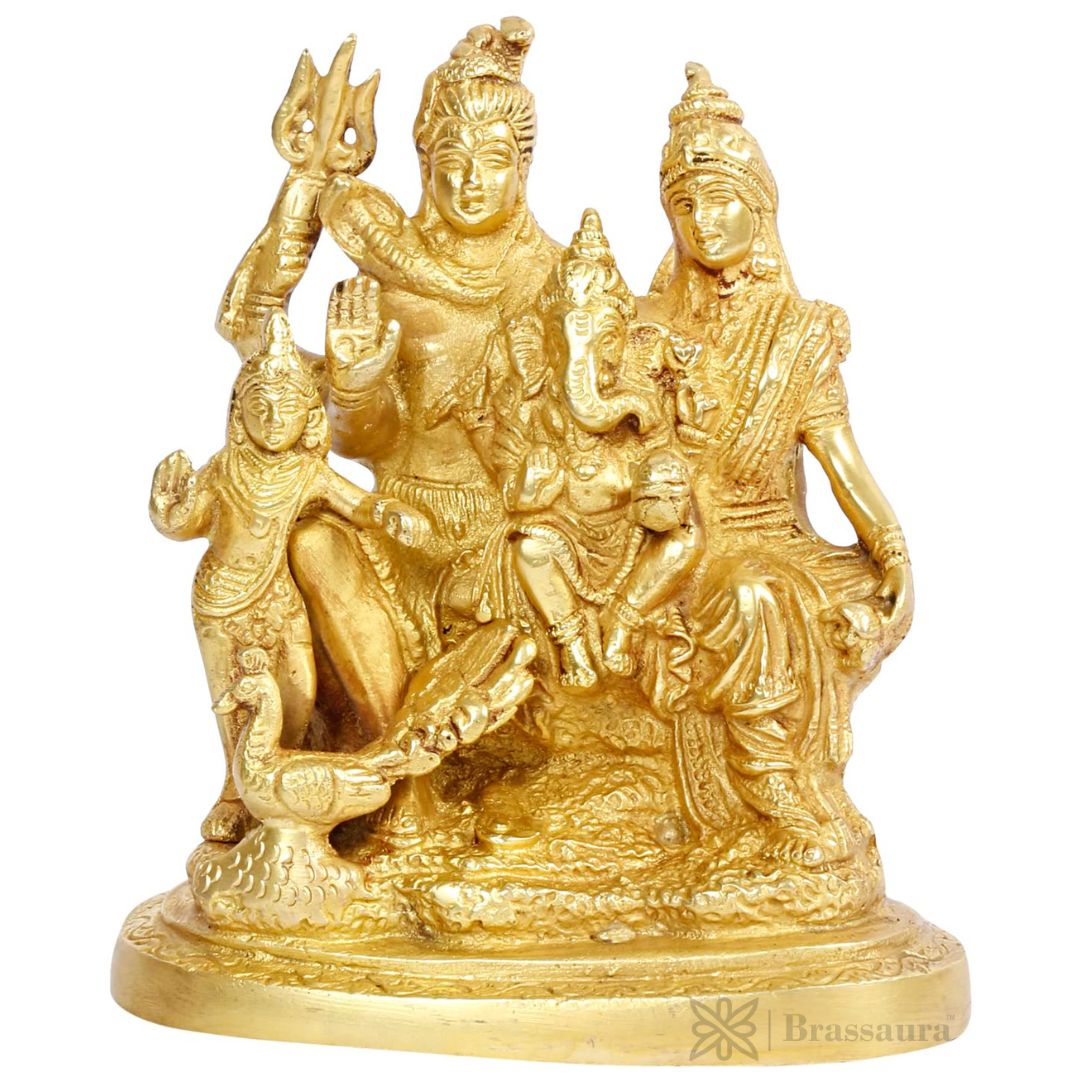 Brass Shiva Murti for Home and Decor Show Piece for Living Room Handmade Height 18 cm Weight 1.4 Kg