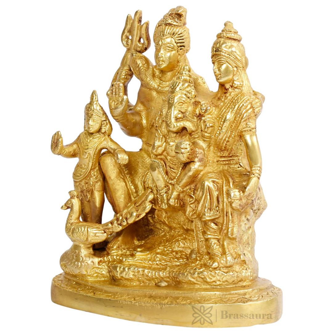 Brass Shiva Murti for Home and Decor Show Piece for Living Room Handmade Height 18 cm Weight 1.4 Kg