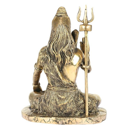 Brass Shiva Murti for Home and Decor Show Piece for Living Room Height 18 cm Weight 3.5 Kg