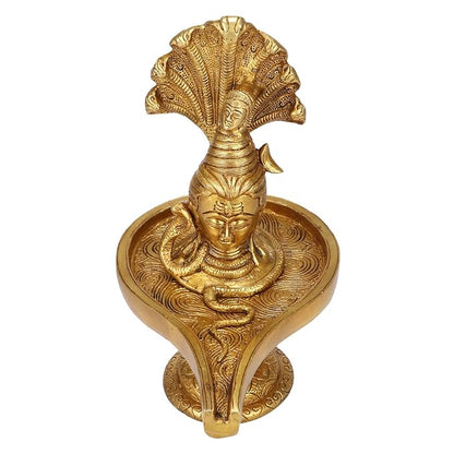 Brass Shivalinga Murti for Home and Decor ShowPiece for Living Room Gift Height 28 cm Weight 2.5 Kg