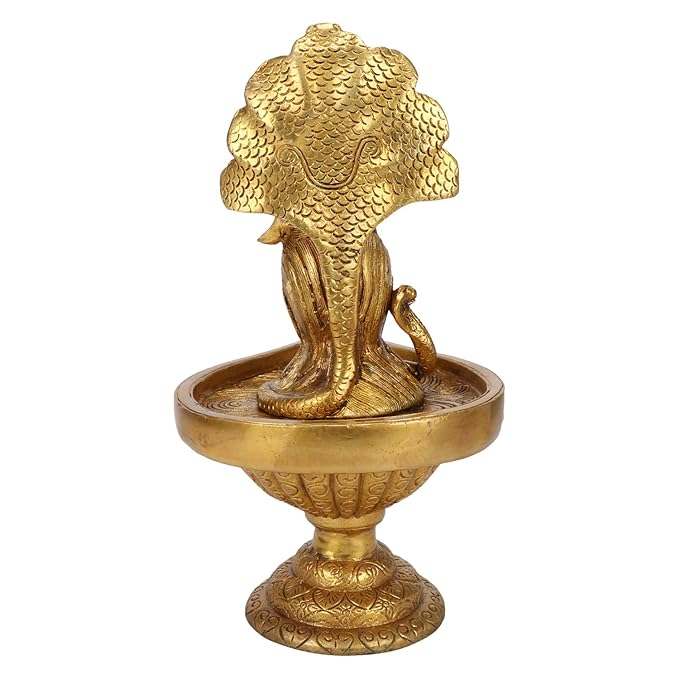 Brass Shivalinga Murti for Home and Decor ShowPiece for Living Room Gift Height 28 cm Weight 2.5 Kg