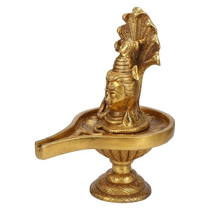 Brass Shivalinga Murti for Home and Decor ShowPiece for Living Room Gift Height 28 cm Weight 2.5 Kg