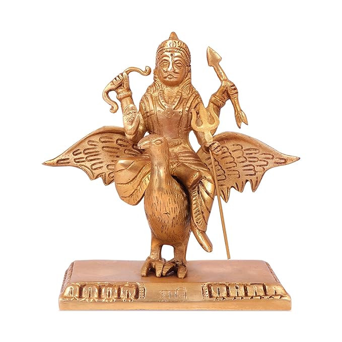 Brass Sanidev Murti for Home and Decor Height 18 cm Weight 1.6 Kg