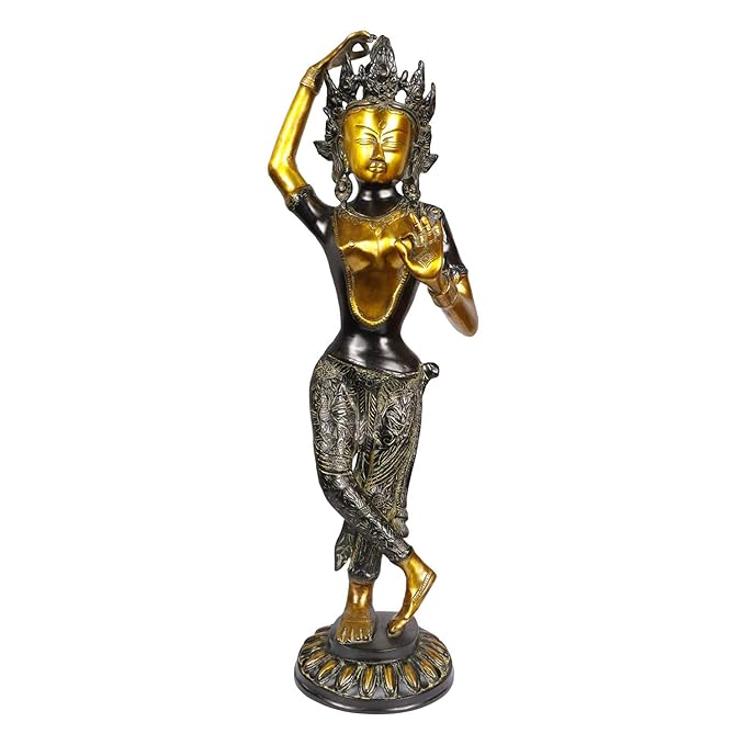 Brass Tara Rani Murti for Home and Decor Show Piece for Living Room Height 66 cm Weight 7 Kg