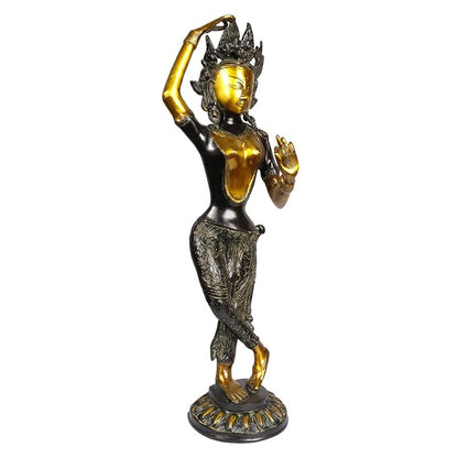 Brass Tara Rani Murti for Home and Decor Show Piece for Living Room Height 66 cm Weight 7 Kg