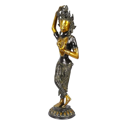 Brass Tara Rani Murti for Home and Decor Show Piece for Living Room Height 66 cm Weight 7 Kg