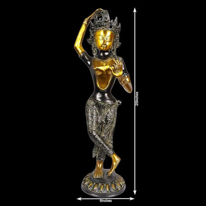 Brass Tara Rani Murti for Home and Decor Show Piece for Living Room Height 66 cm Weight 7 Kg