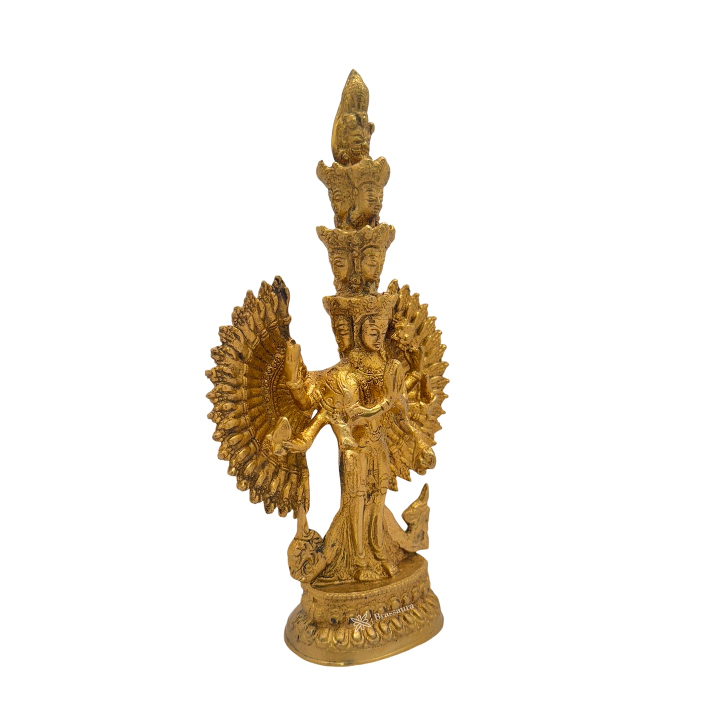 Brass Tara Devi Murti for Home and Decor Show Piece for Living Room Height 25 cm Weight 1.33 Kg