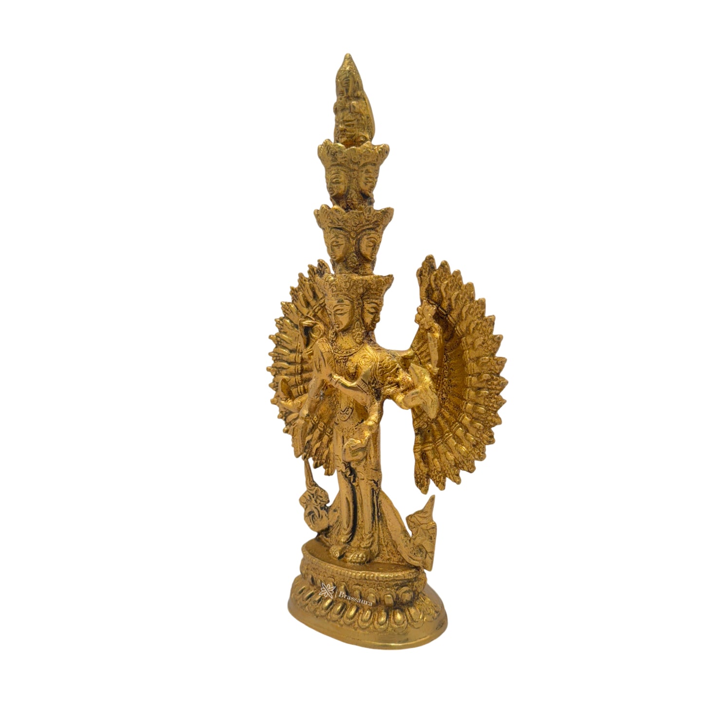 Brass Tara Devi Murti for Home and Decor Show Piece for Living Room Height 25 cm Weight 1.33 Kg