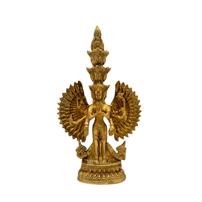 Brass Tara Devi Murti for Home and Decor Show Piece for Living Room Height 25 cm Weight 1.33 Kg