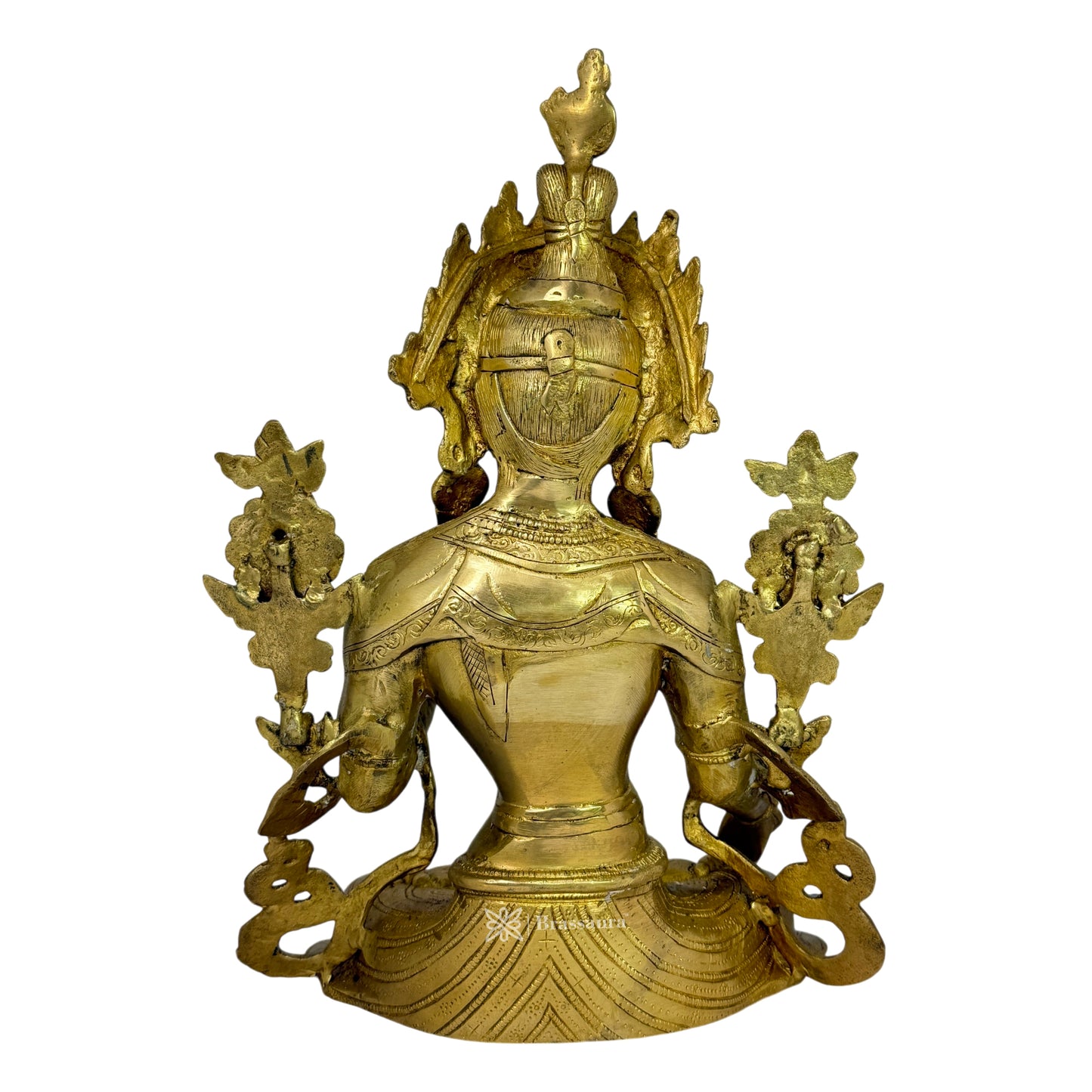 Brass Big Size Sitting Tara Devi Idols for Home and Decor Height 38 cm Weight 6.400 Kg