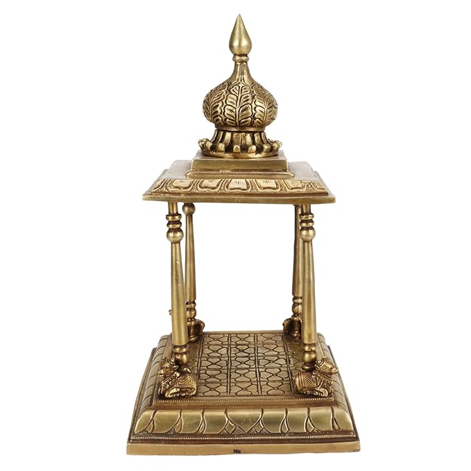 Brass Temple Statue for Home and Decor Gifts Weight 4.3 Kg Height 25 cm