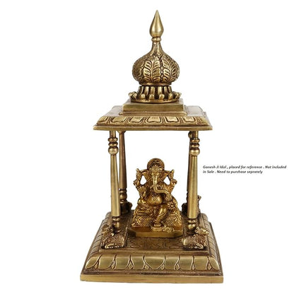 Brass Temple Statue for Home and Decor Gifts Weight 4.3 Kg Height 25 cm