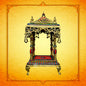 Brass Big Size Gem Stone Work Temple Statue for Home and Decor Show Piece for Prey Room Weight 14.5 Kg Height 30 cm