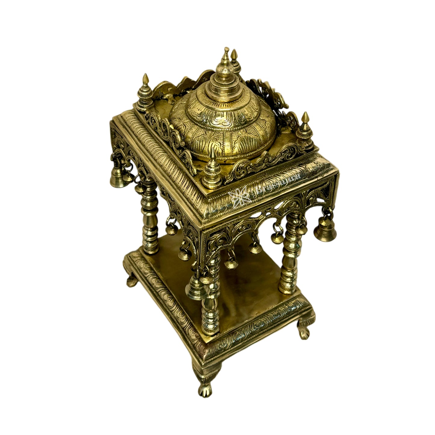 Brass Big Size Temple Statue for Home and Decor Show Piece for Prey Room Weight 14.5 Kg Height 30 cm