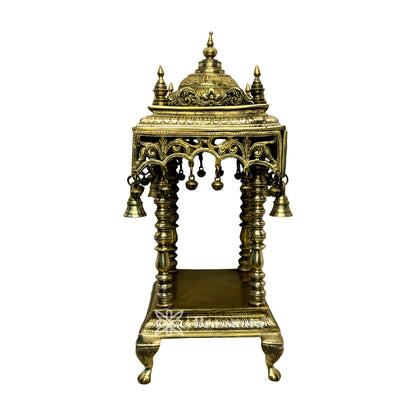 Brass Big Size Temple Statue for Home and Decor Show Piece for Prey Room Weight 14.5 Kg Height 30 cm