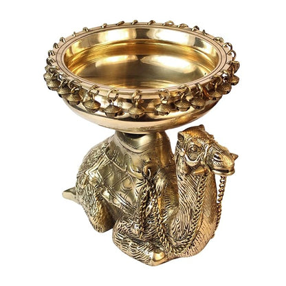 Brass Camel Umi Urli Statue for Home and Decor Diwali Gift Height 26 cm Weight 5.5 Kg