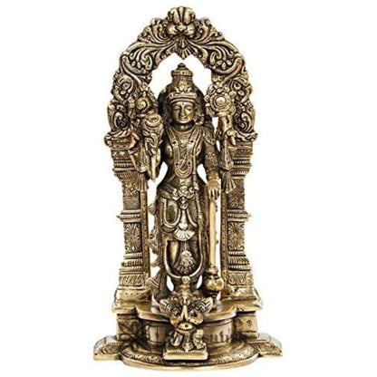 Brass Vishnu Bhagwan Murti for Home and Decor Height 25 cm Weight 1.8 Kg