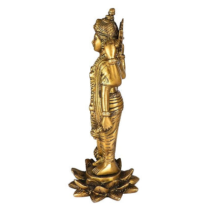 Brass Vishnu Bhagwan Murti for Home and Decor Gift Height 27 cm Weight 1.4 Kg