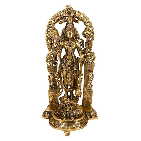 Brass Vishnu Bhagwan Murti for Home and Decor Height 43 cm Weight 6 Kg