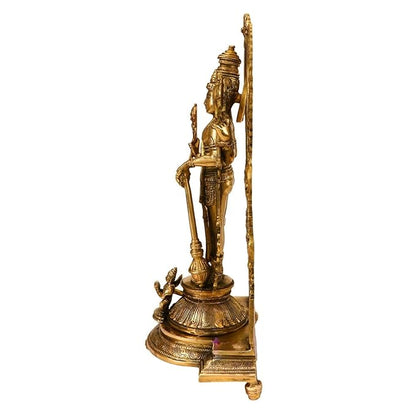 Brass Vishnu Bhagwan Murti for Home and Decor Height 43 cm Weight 6 Kg