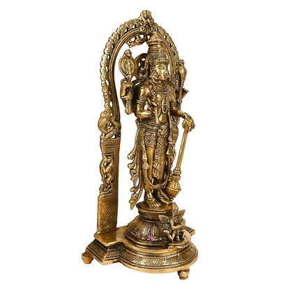 Brass Vishnu Bhagwan Murti for Home and Decor Height 43 cm Weight 6 Kg