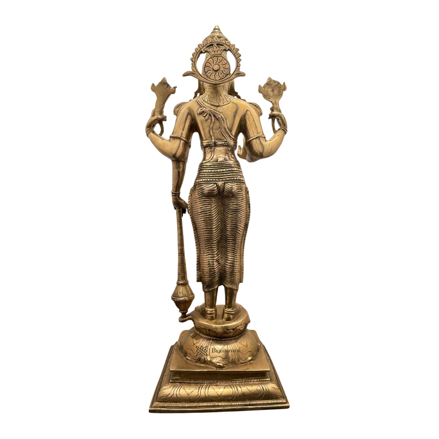 Brass Big Vishnu Bhagwan Murti for Home and Decor Height 52 cm Weight 7 Kg