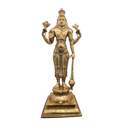 Brass Big Vishnu Bhagwan Murti for Home and Decor Height 52 cm Weight 7 Kg