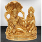 Brass Vishnu Laxmi Murti for Home and Decor Show Piece Gift Height 13 cm Weight .7 Kg