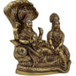 Brass Vishnu Laxmi Murti for Home and Decor Show Piece Height 41 cm Weight 3.3 Kg