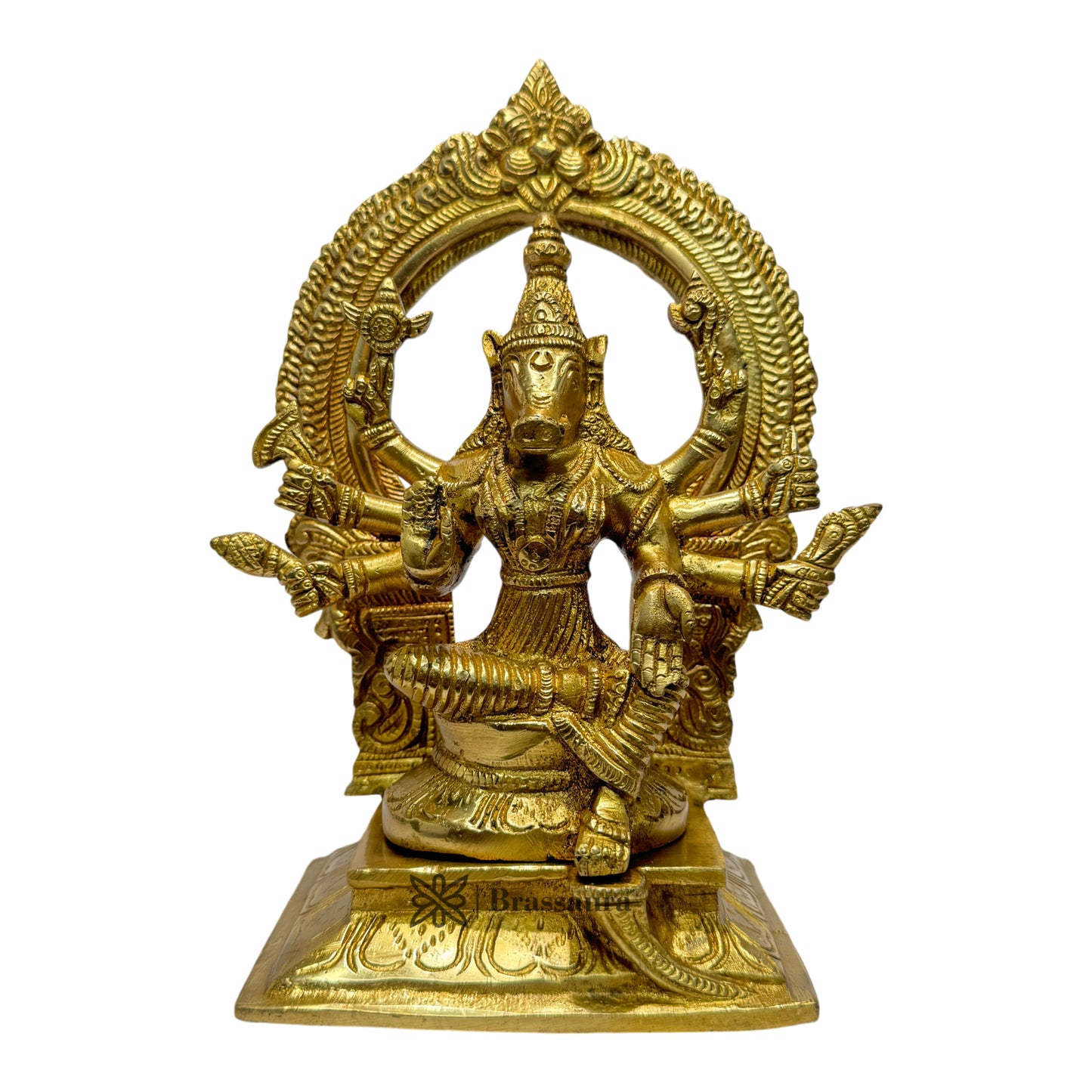 Brass Varahi Murti for Home and Decor Show Piece for Living Room Height 30 cm Weight 2.2 Kg