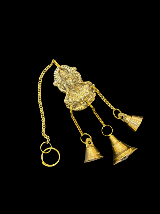 Brassaura™ Brass Laxmi Wall Hanging – Height 10 Inches & Weight 80 Grams | Home & Puja Décor