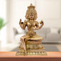 Brassaura™ Brass Golden Brahma Blessing Standing Statue for Home and Decor The Creator in Trimurti Idol with Four Head for Pooja Room Entrance Home Warming Height 45 Cm Weight 7.1 Kg