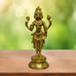 Brass Golden Brahma Blessing Standing Statue for Home and Decor The Creator in Trimurti Idol with Four Head for Pooja Room Entrance Home Warming Height 28 Cm Weight 2.2 Kg