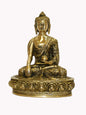 Brassaura™ Brass Sitting Buddha on chowki Statue