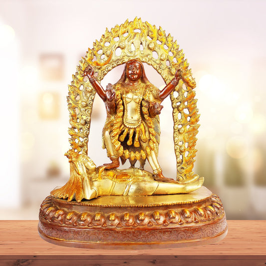 Brass Kali Mata Murti for Home and Decor Height 40 cm Weight 6 Kg