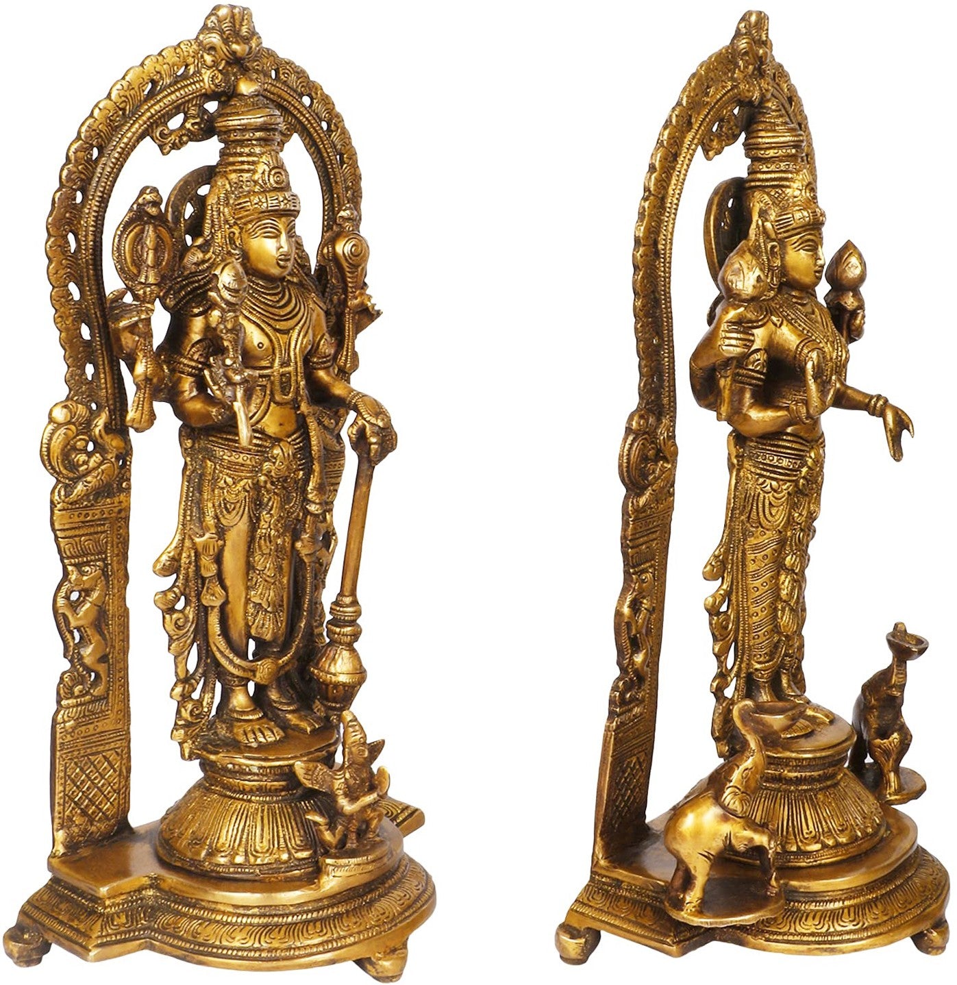 Brass Laxmi Narayana Statue  Home Decor Showpiece Brass 12 Kg Height 40 cm