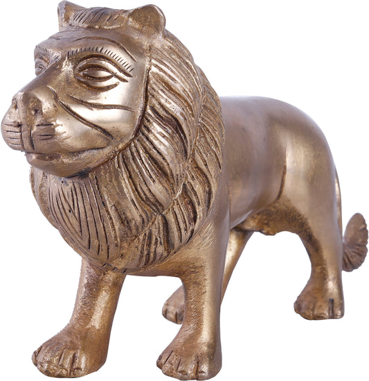 Brassaura® Brass Decorative Statue | Handcrafted Artwork Showpiece | Height 7.9 Inches & Weight 1 Kg
