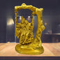 Brass Radha Krishna Murti for Home and Decor Show Piece for Living Room Height 20 cm Weight 1.2 Kg