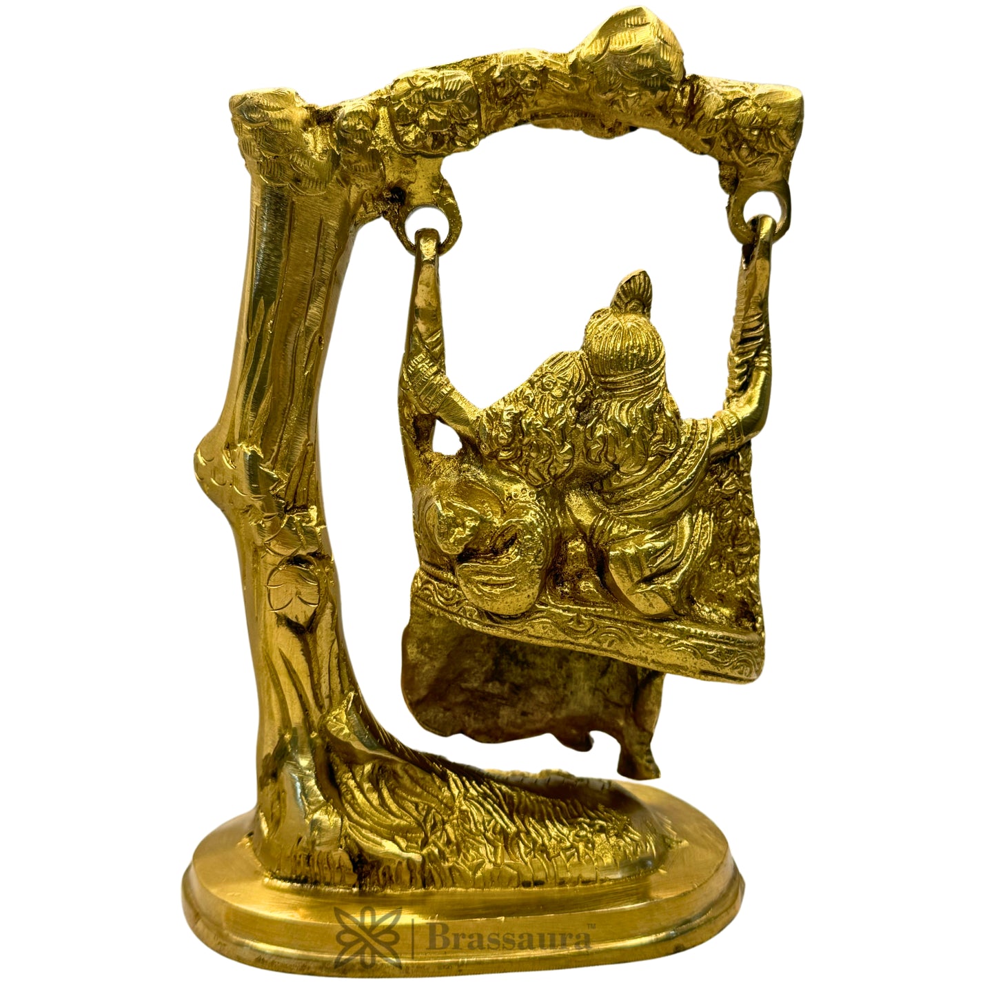 Brass Radha Krishna Murti for Home and Decor Show Piece for Living Room Height 20 cm Weight 1.2 Kg