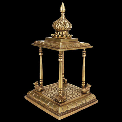 Brass Temple Statue for Home and Decor Gifts Weight 4.3 Kg Height 25 cm